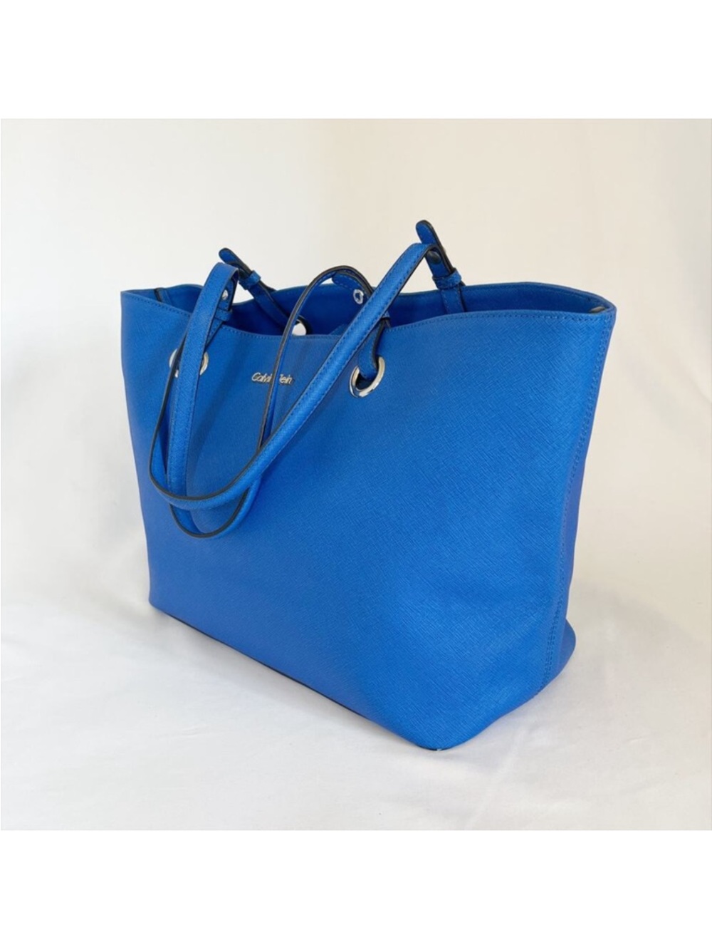Calvin Klein Royal Blue Tote with Double Shoulder Straps